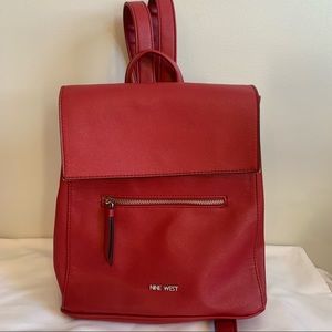 Nine West Red Backpack Purse